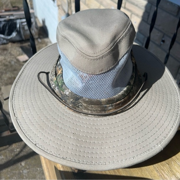 Realtree Mens Camo Safari Style Large Brim Hunting Hat (small Light Stains, PIC) - Picture 4 of 8